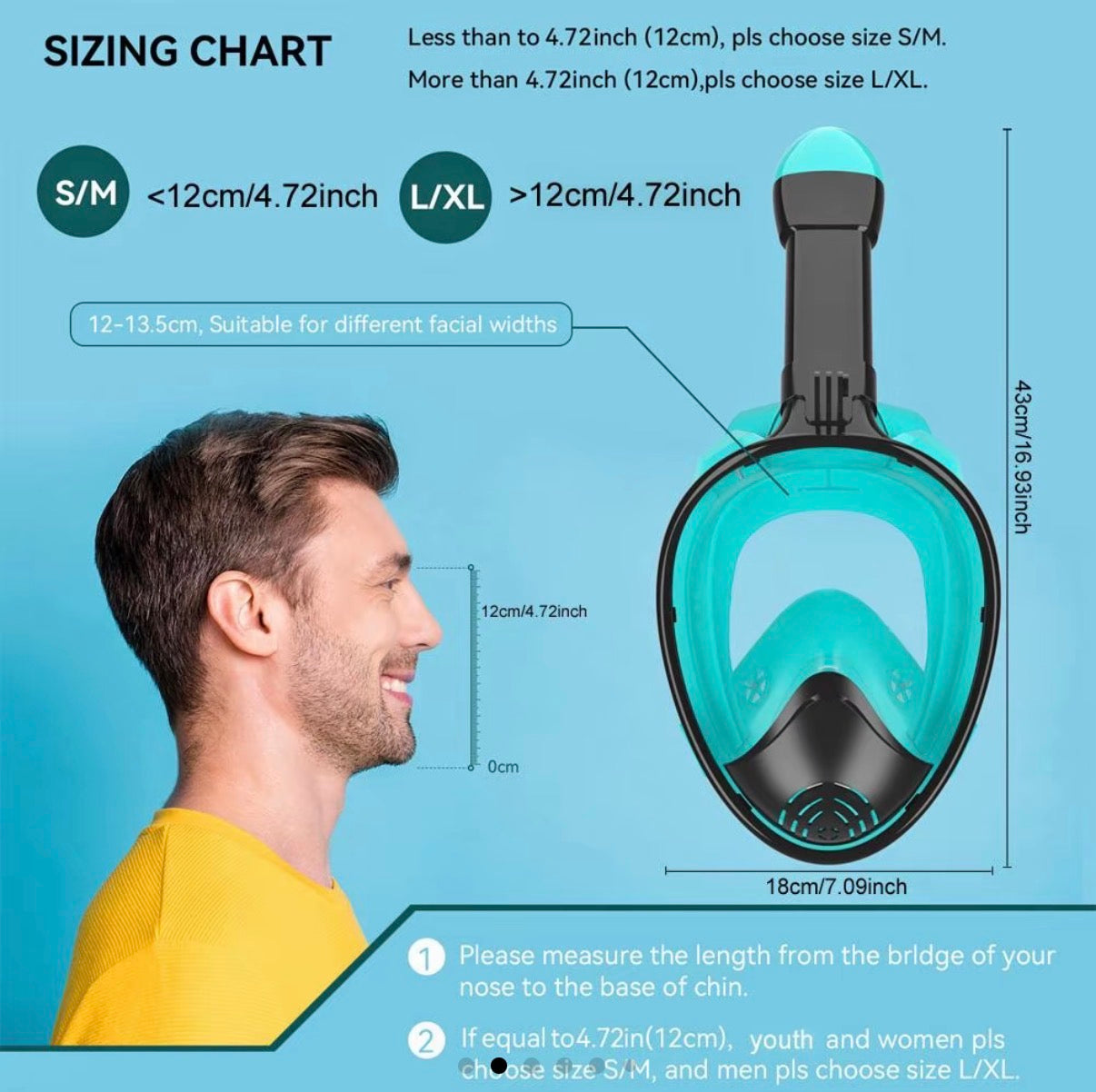 Full Face Snorkel Mask🤿